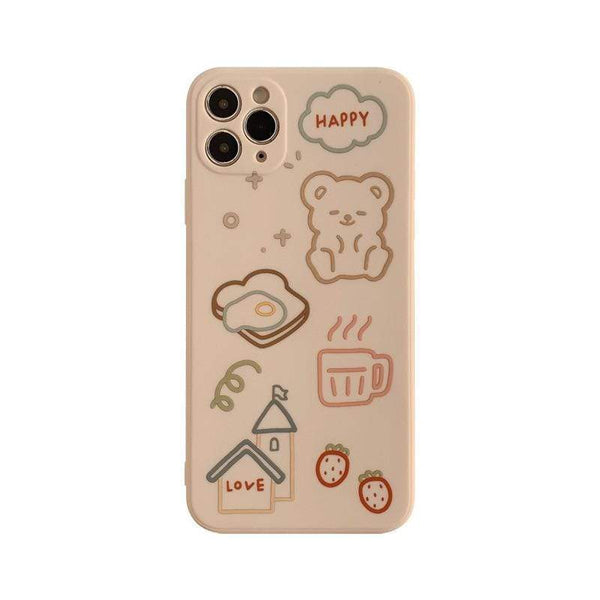 Kawaii Happy Bear Phone Case Gurl Cases