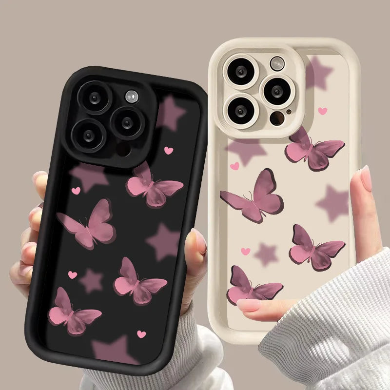 Pink Butterfly Phone Case