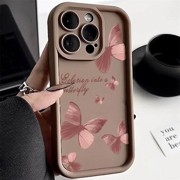 Pink Butterfly Phone Case