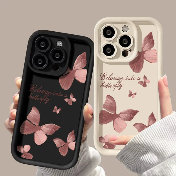 Pink Butterfly Phone Case