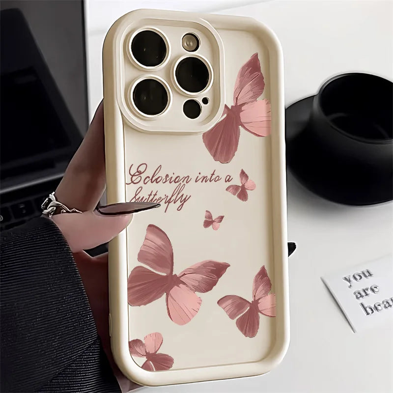 Pink Butterfly Phone Case