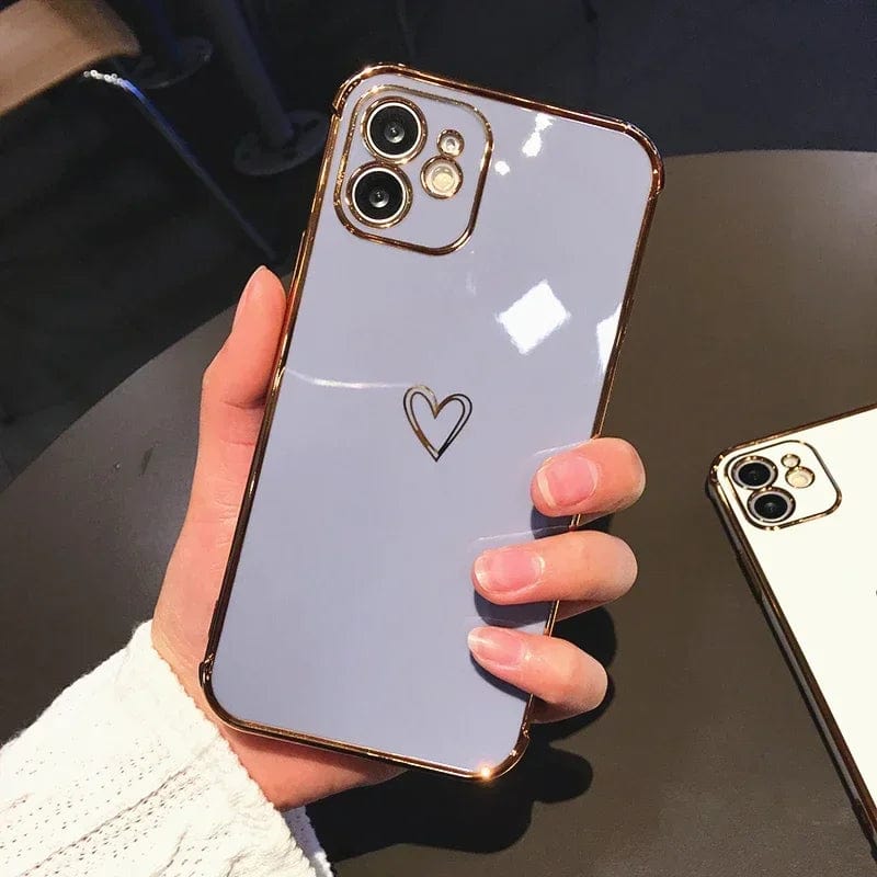 Brown Heart Phone Case