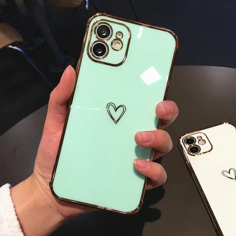 Brown Heart Phone Case