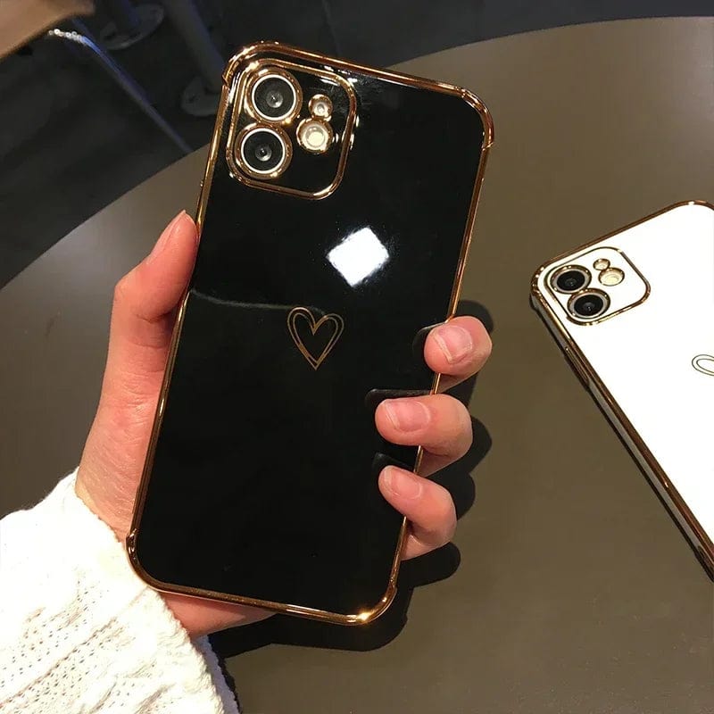 Brown Heart Phone Case