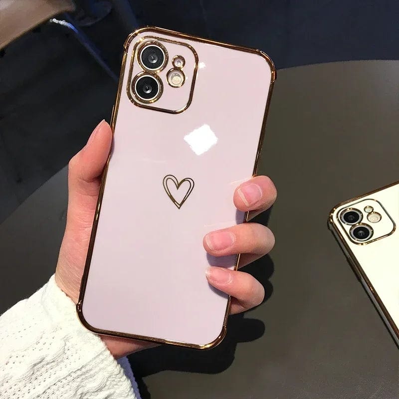 Brown Heart Phone Case