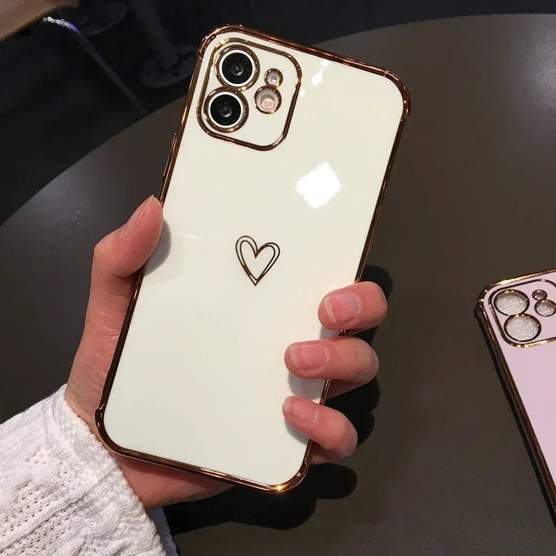 Brown Heart Phone Case