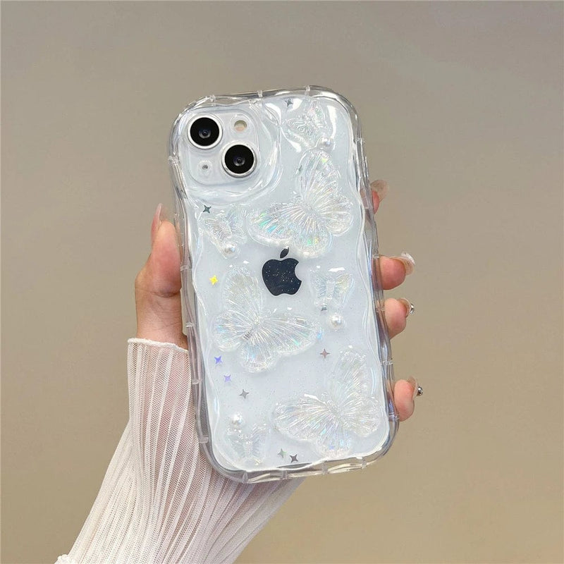 Clear Butterfly Phone Case