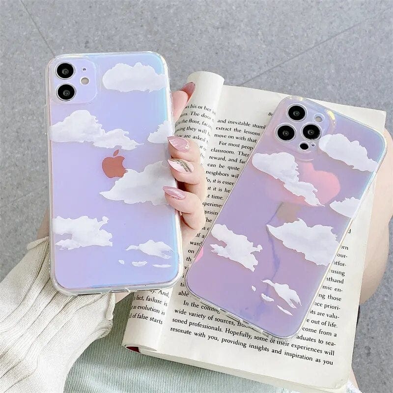 Gurgitat Holographic Cloud Cute Phone Case iPhone 13
