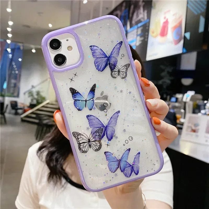 Glitter Butterfly Phone Case