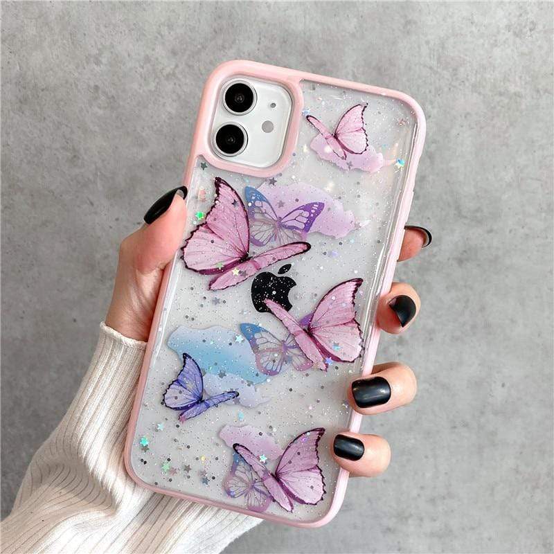 Glitter Butterfly Phone Case