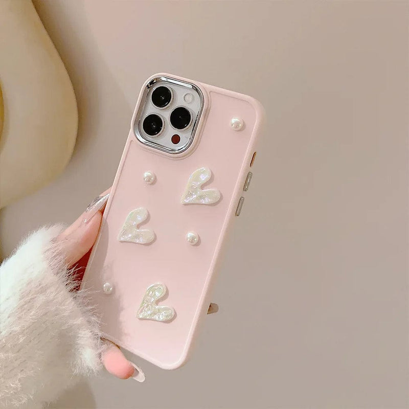 White Heart Phone Case