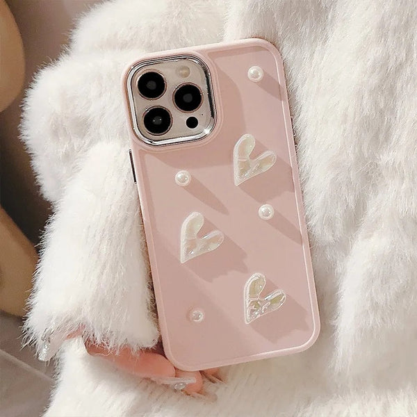 White Heart Phone Case