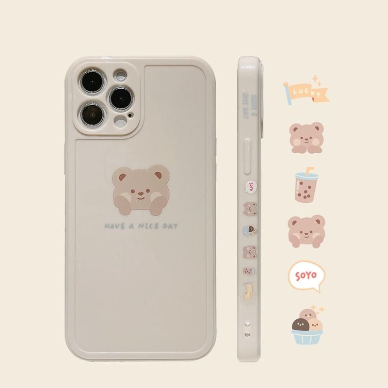 Sweet Bubble Bear iPhone Case